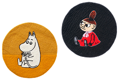 KLIPPAN（クリッパン） フェルトシートパッド ムーミン イエロー と KLIPPAN（クリッパン） フェルトシートパッド リトルミイ ブラック