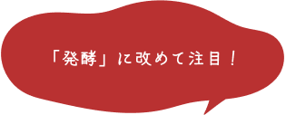 「発酵」に改めて注目！ 