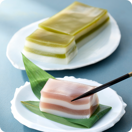 味匠 くすむら　夏の涼菓 豆乳水ようかん（北海道小豆・西尾抹茶） 詳細ページへ