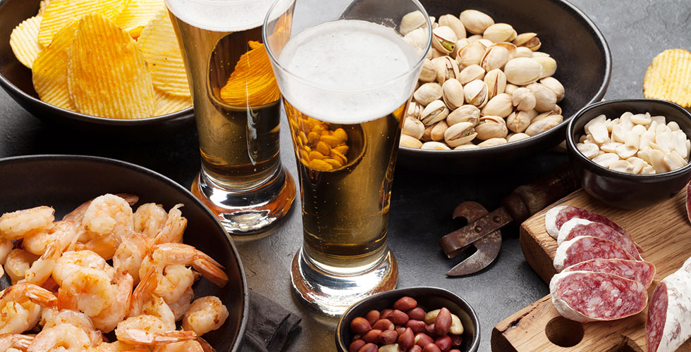 ビールとおつまみのセット