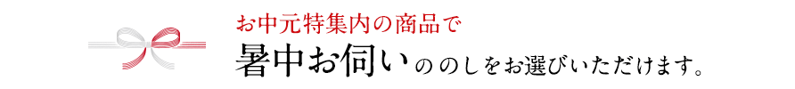 暑中お伺いののし