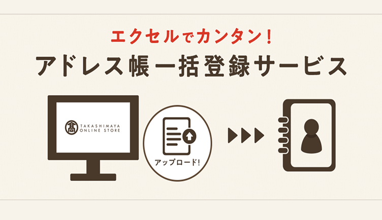 アドレス帳一括登録サービス