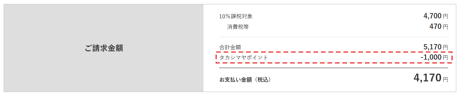 タカシマヤポイント説明2