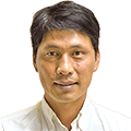 琴浦梨選果場 財賀靖洋さん