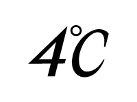 4℃