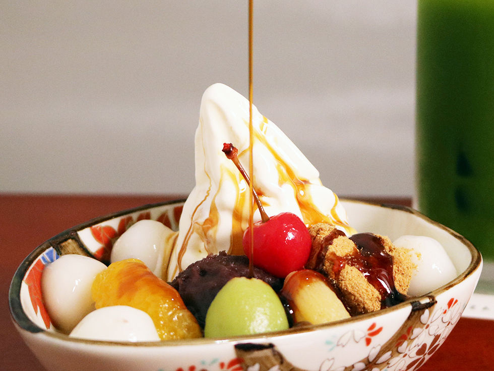 白玉クリームあんみつ