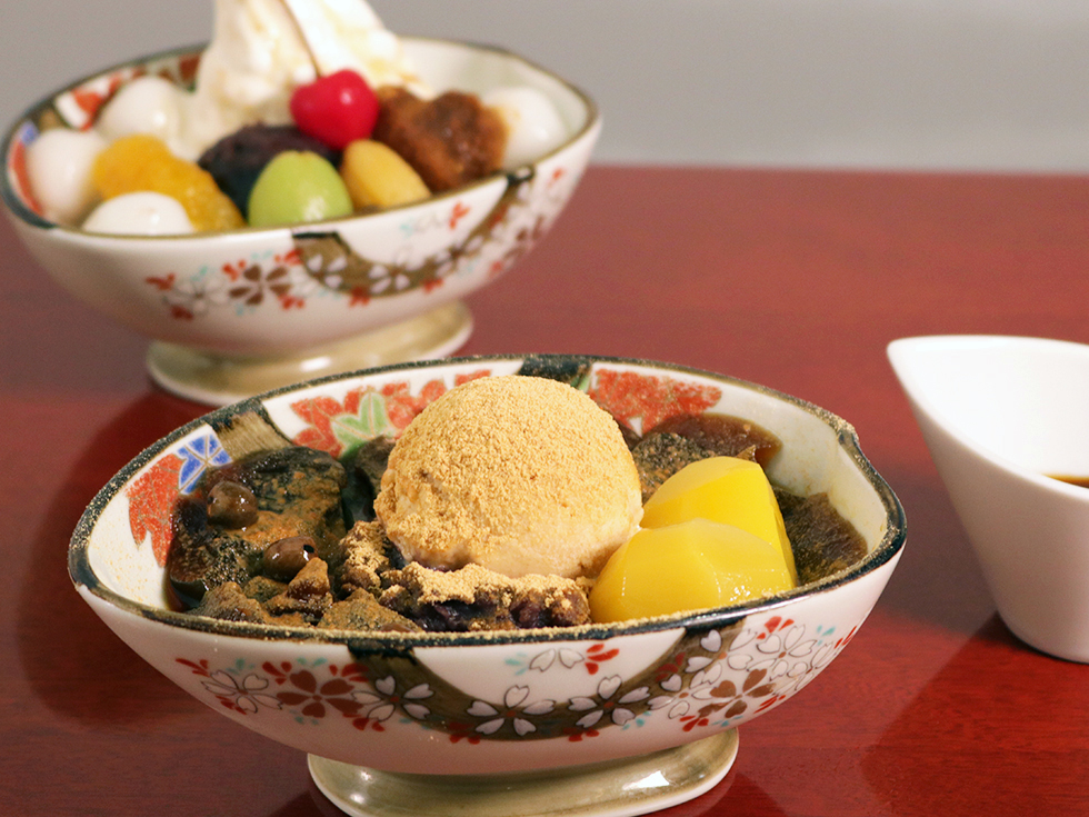 白玉クリームあんみつ