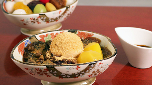 白玉クリームあんみつ