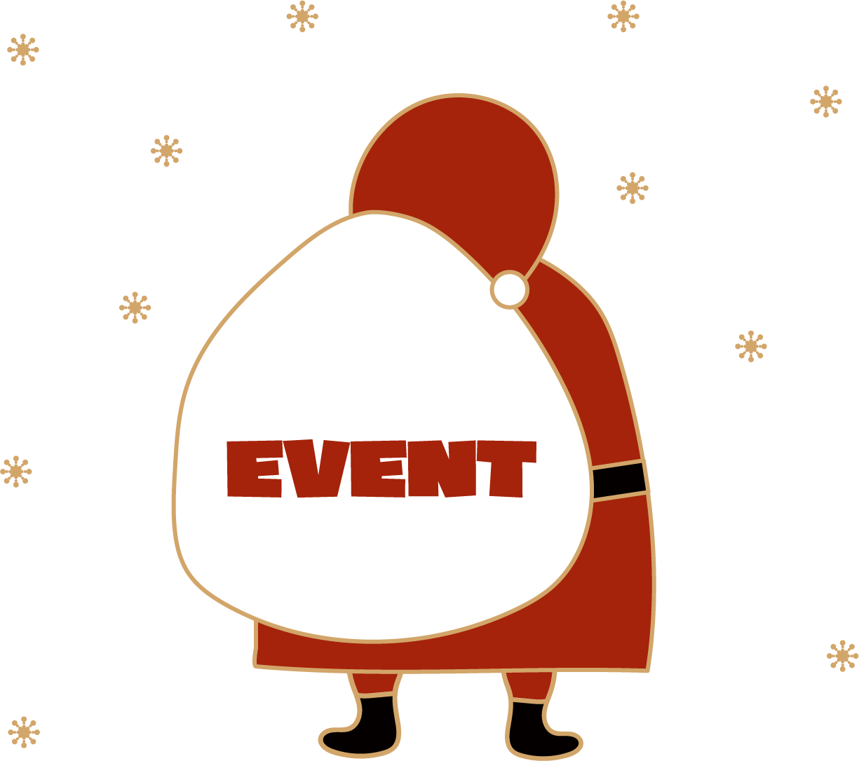 Santa with EVENT bag