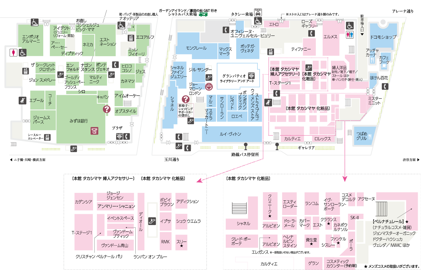 フロアガイド 本館 1f 玉川高島屋s C フロアガイド 本館 1f 玉川高島屋s C