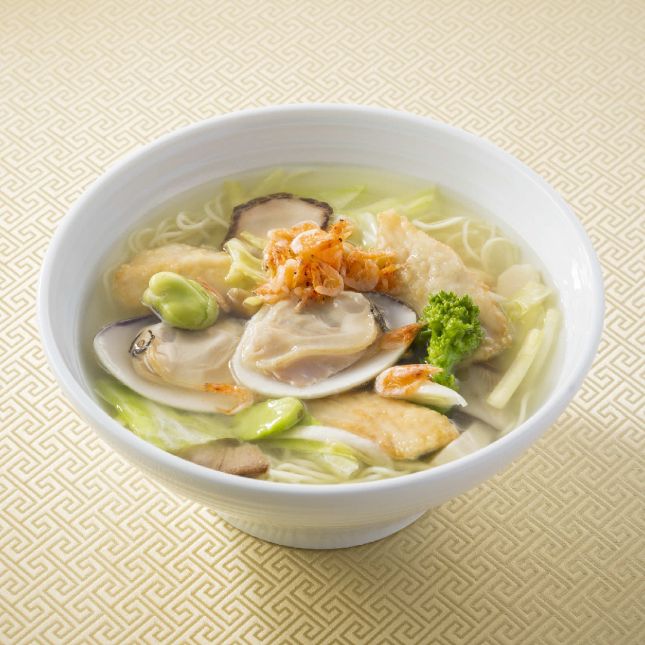 桜海老香る鰆と地蛤のスープ麺