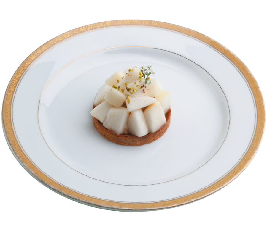アルポルトカフェ 青森産「ゼネラル・レクラーク（洋梨）」と紅茶のタルト画像