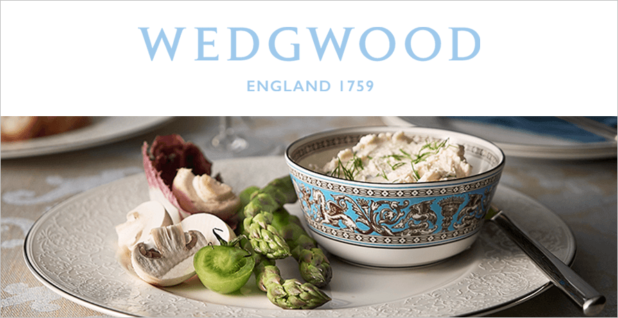 ウェッジウッド ゴールド フラワー ブルー ネックレス WEDGWOOD 陶器