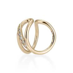 K10YG ダイヤモンド イヤーカフ