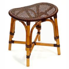 籘源郷 籐楕円スツール