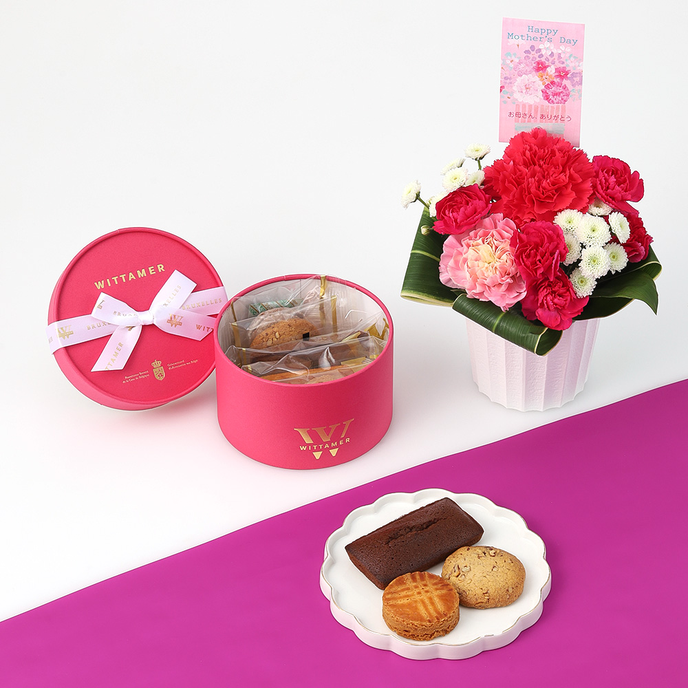 【母の日】アレンジ＆ヴィタメールアプレ・デリス5個