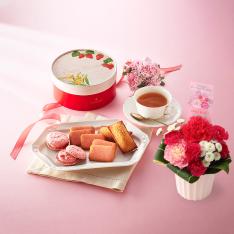 【母の日】アレンジ＆アンテノール苺のクリームサンド　M