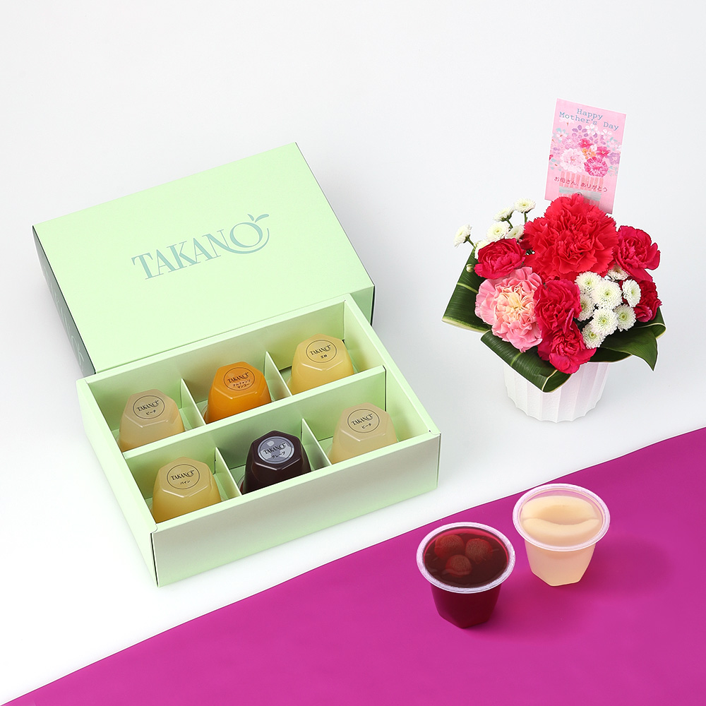 【母の日】アレンジ＆新宿高野果実ゼリー