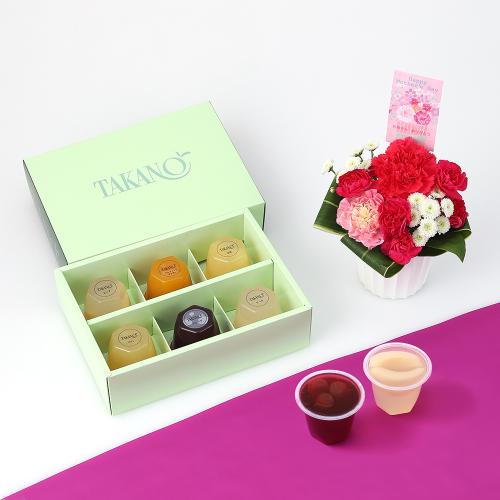 【母の日】アレンジ＆新宿高野果実ゼリー