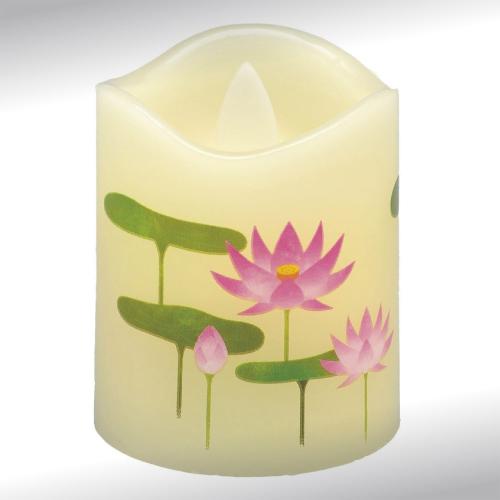 いろはあかりSS-蓮 （電池式ローソク） 2本セット