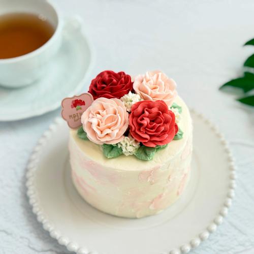 【母の日】カーネーションのフラワーケーキ