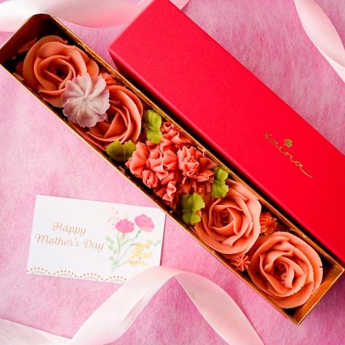 【母の日】sainaおはぎ　カーネーション＆ローズ メッセージカード付