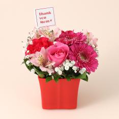 【母の日】生花 サンキューマム　ピンク