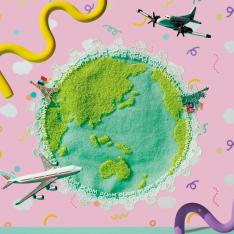 シーズンタオルハンカチ 世界旅行