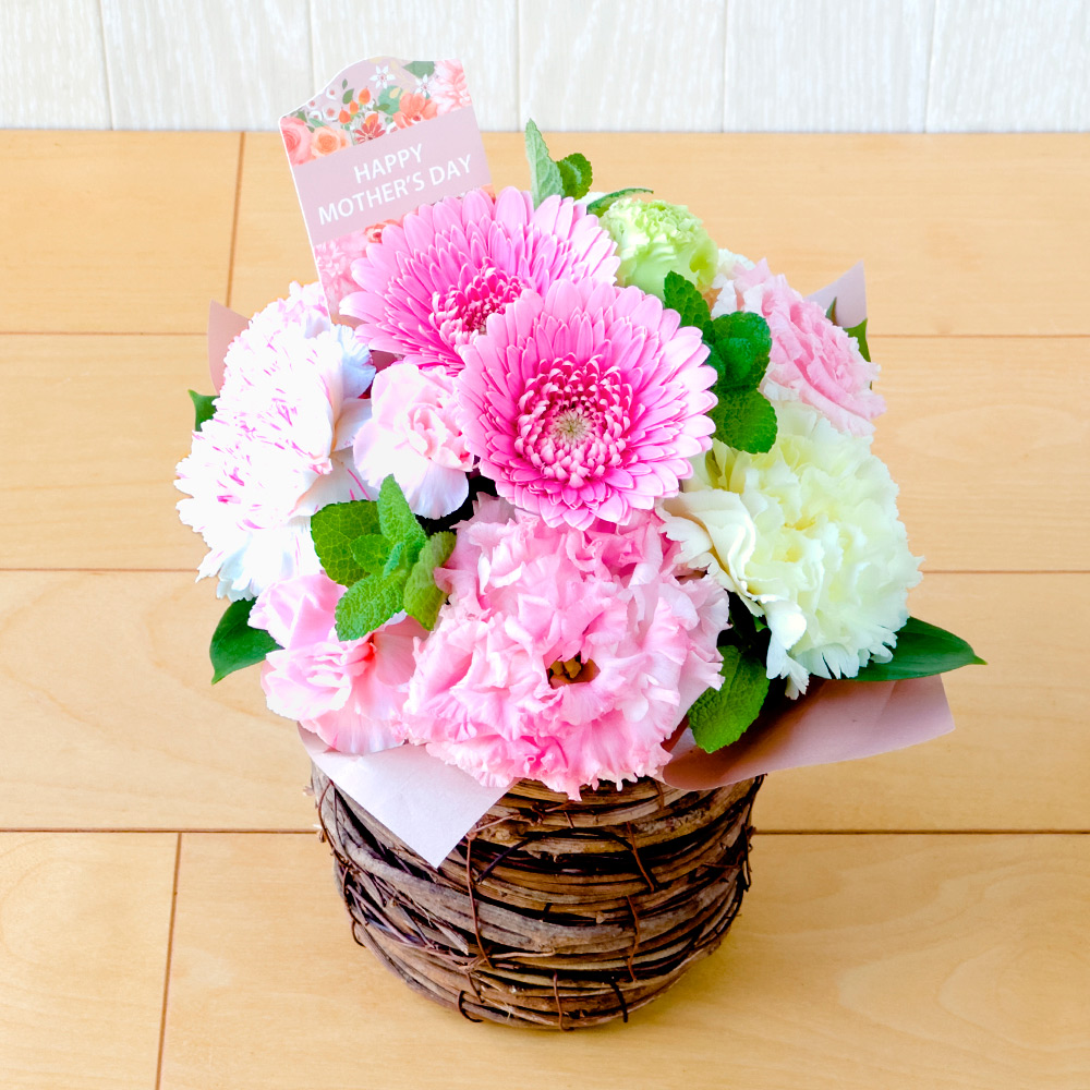 【母の日】生花アレンジメント『エミリ』