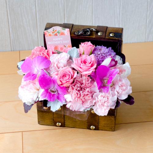 【母の日】生花アレンジメント『ガーティ』