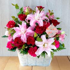 【母の日】生花アレンジメント『ジェナ』