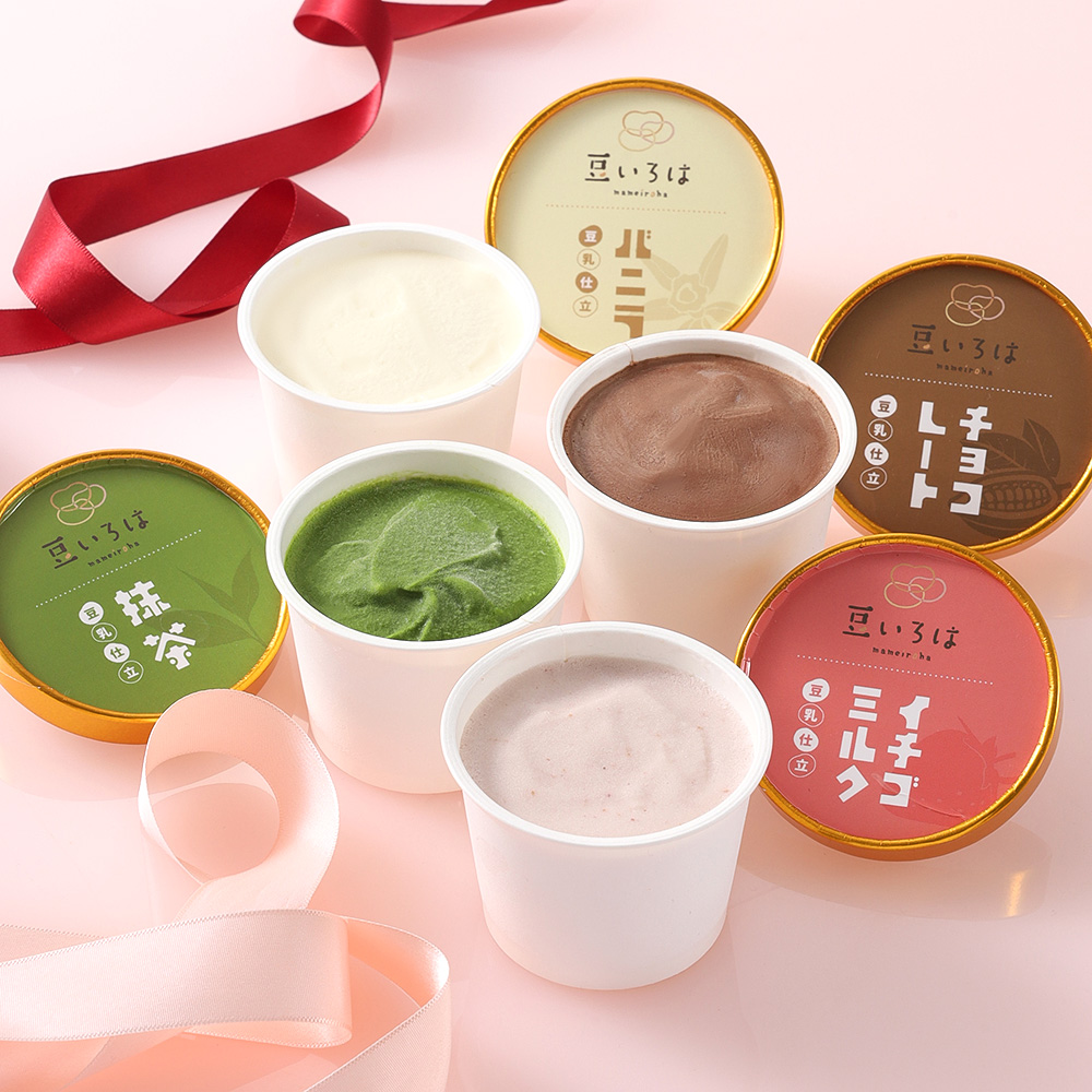 豆乳仕立の四種ジェラートセット