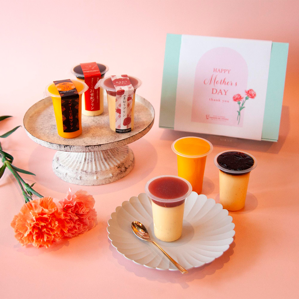 【母の日】プリン3種6個詰合せ