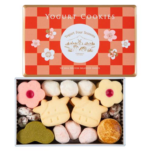 【お年賀】ヨーグルト迎春クッキー缶×2個セット