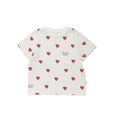 ［KIDS］ハート柄Tシャツ 90→120cm