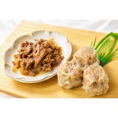 和牛しぐれ煮とシウマイセット