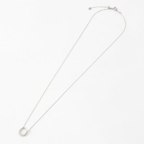 純プラチナ ダイヤ馬蹄ペンダント