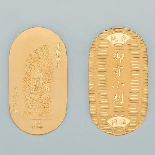 K24 御守小判 不動明王 <舟谷喜雲 原画>