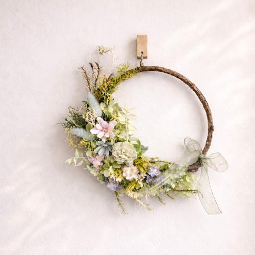 【母の日】森の中のリース～Natural　Green～