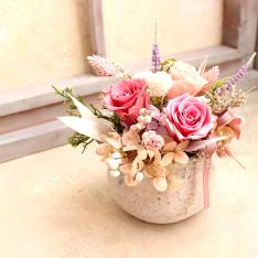 【母の日】シャビーローズの大人ピンクアレンジ