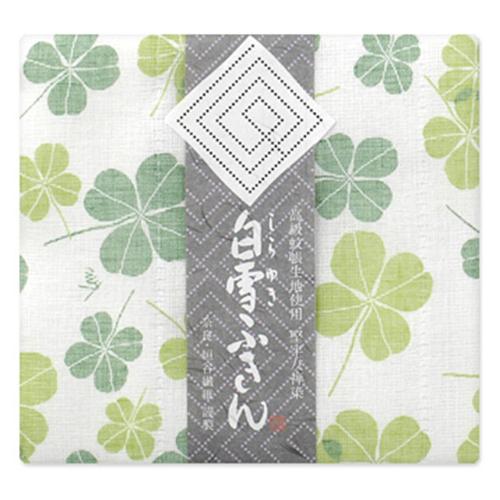 【よりどり】白雪友禅ふきんクローバー（若葉）