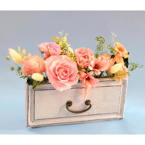 【母の日】＜デコラシオン・ド・フルール＞ナチュラル・ティロワール（ドライ＆プリザーブドアレンジ）