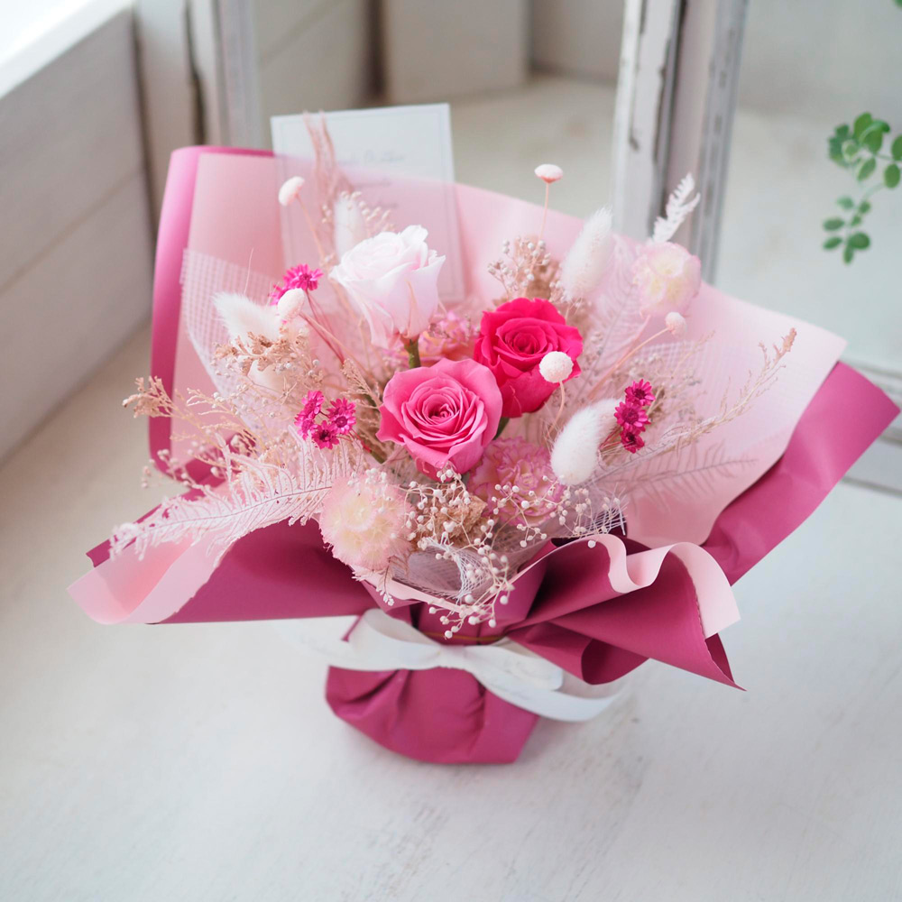 【母の日】フェリーチェブーケ（チェリーピンク）