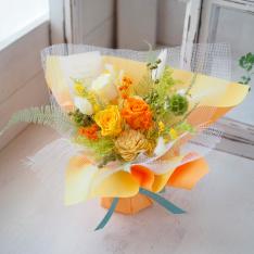 【母の日】フェリーチェブーケ（ブリリアントイエロー）