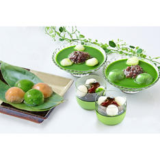 宇治抹茶冷やしぜんざいと抹茶涼菓