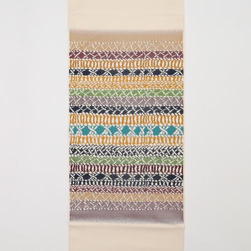 袋帯 「彩縄文」白茶（未仕立て品）