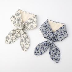 冷んやりシート付今治タオルマフラー2枚セット（デッサン・ボーダー）