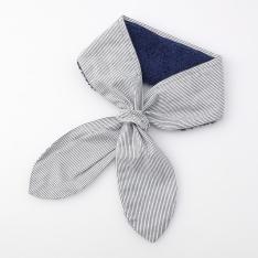 冷んやりシート付今治タオルマフラー　コードストライプ