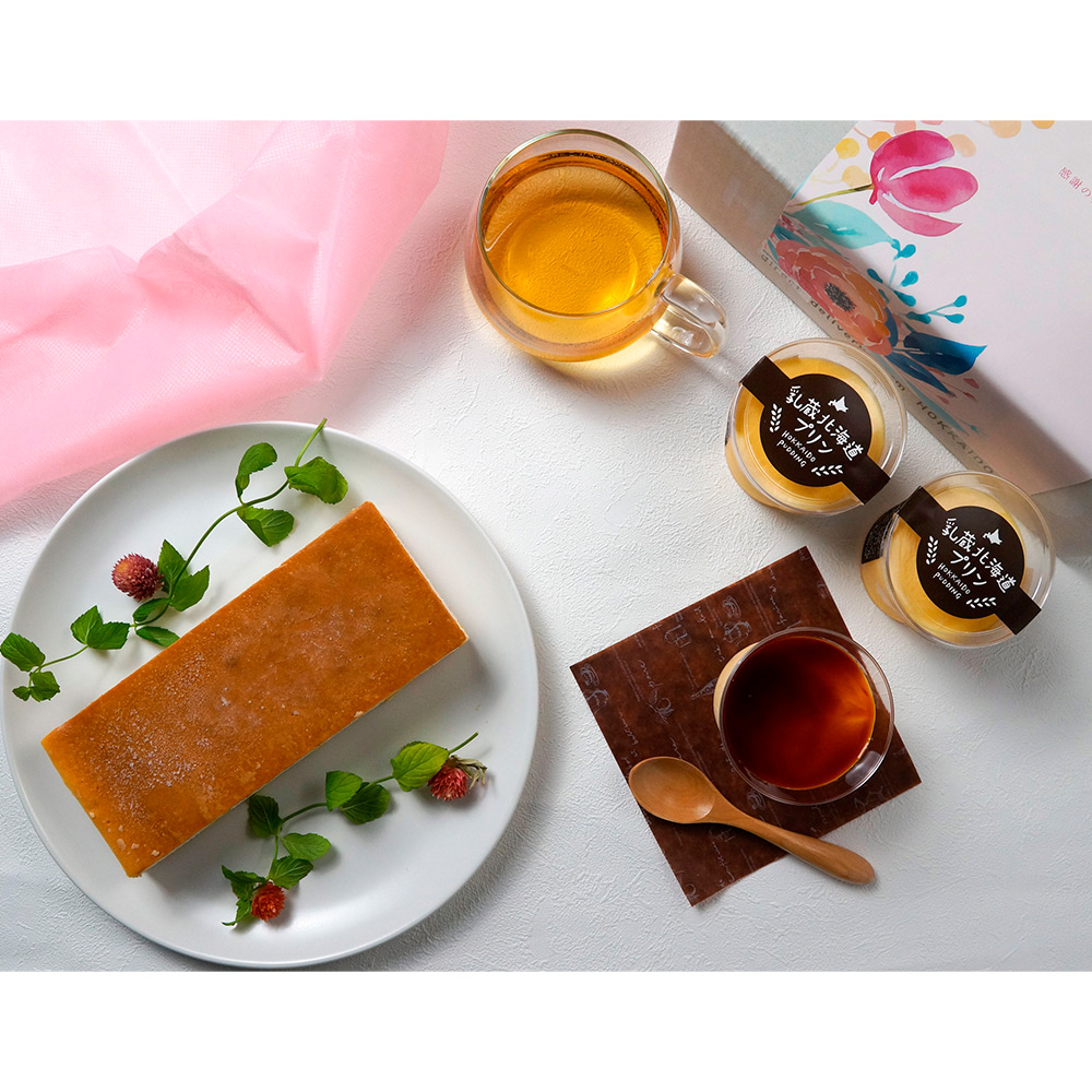 【母の日】とろける北海道プリンとチーズケーキセット