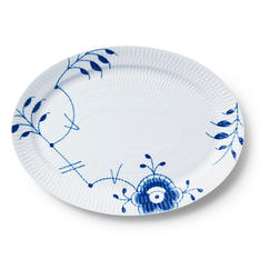 ブルーフルーテッド メガ オーバルディッシュ